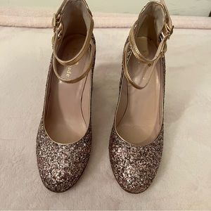 Kate Spade Sparkling pink heels